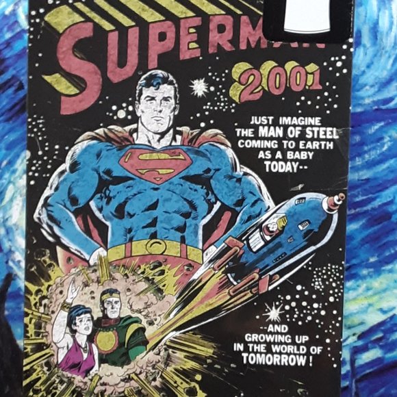 SUPERMAN 2001 DC Comics Lg T-Shirt In Collectible Metal Box New Unopened 2010 - Picture 6 of 16